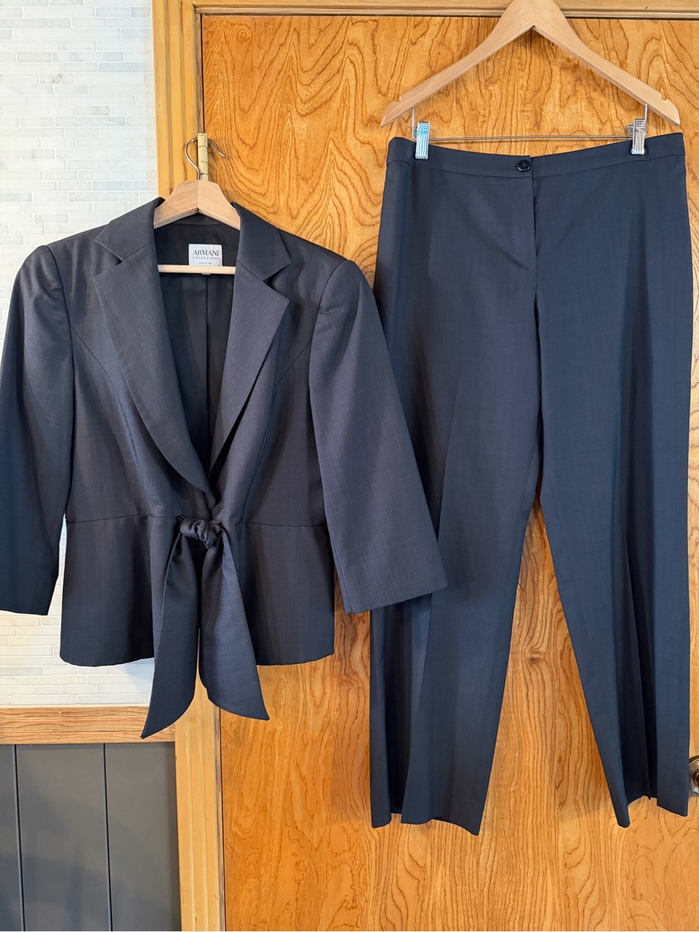 Armani Wide Leg 2pc Suit 1990’s-2000